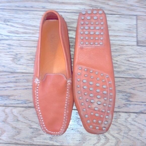 Wilsons soft pebbled Leather smoking driving loafers - Picture 3 of 4